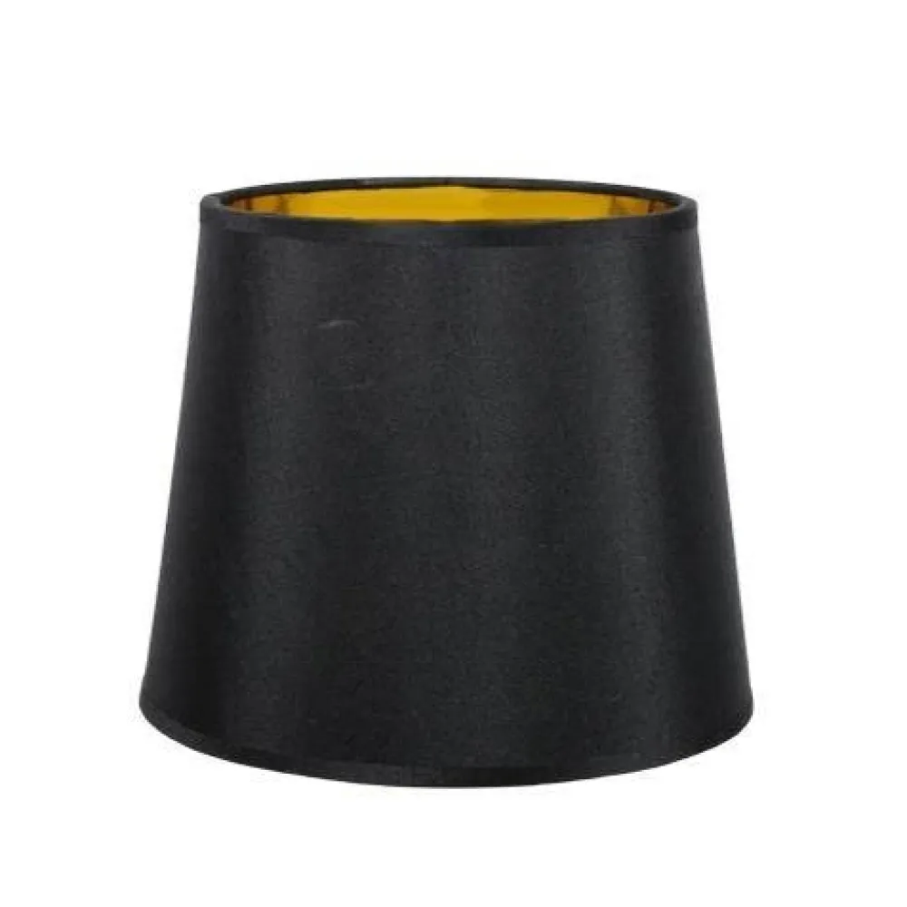 Abażury>Candellux Lighting ABAŻUR DO MILONGA E27 CZARNY / ZŁOTY ŚRODEK