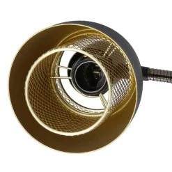 Oświetlenie Pokoju Dziecięcego|Oświetlenie Sypialni></noscript>Candellux Lighting Aleksandria lampa stołowa czarny 1x40w e14 klosz czarny+złoty