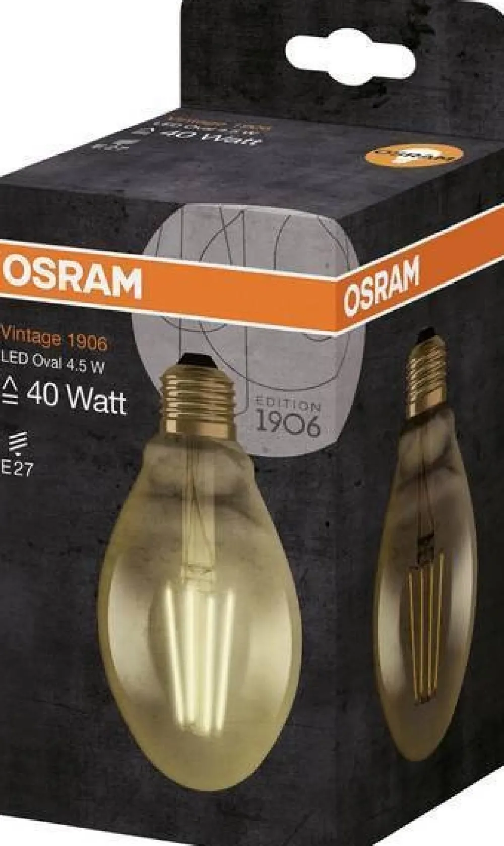 Żarówki>Osram Żarówka LED E27 5W 470LM 2500K VINTAGE OVAL 40