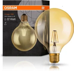 Żarówki>Osram Żarówka LED E27 2,5W 220LM 2400K VINTAGE GLOBE125 22