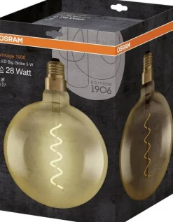 Żarówki>Osram Żarówka LED E27 4,5W 300LM 2000K VINTAGE GLOBE200 28