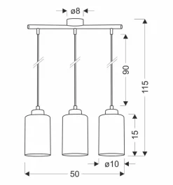 Oświetlenie Przedpokoju|Oświetlenie Jadalni></noscript>Candellux Lighting Aspra lampa wisząca czarny 3x60w e27 klosz bursztynowy