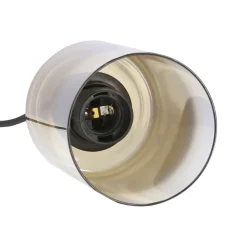 Oświetlenie Przedpokoju|Oświetlenie Jadalni></noscript>Candellux Lighting Aspra lampa wisząca czarny 3x60w e27 klosz bursztynowy