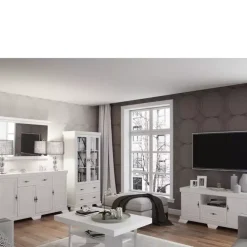 Zestawy Mebli Do Sypialni|Zestawy Mebli Do Salonu>GAŁA MEBLE Ława do salonu biała 65x125 KOLONIA sosna andersen