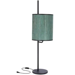 Oświetlenie Pokoju Dziecięcego|Oświetlenie Sypialni>Candellux Lighting BENDI LAMPA STOŁOWA CZARNA ABAŻUR ZIELONY