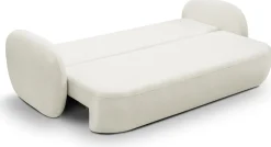 Meble Dla Dzieci|Meble Młodzieżowe>LASKI Beżowa kanapa do salonu rozkładana z funkcją spania OMERO