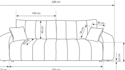 Meble Dla Dzieci|Meble Młodzieżowe></noscript>LASKI Beżowa kanapa rozkładana do salonu BLISS z pojemnikiem