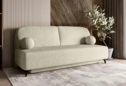 Meble Dla Dzieci|Meble Młodzieżowe></noscript>Meble Grand Beżowa kanapa rozkładana z funkcją spania do salonu SILVIO