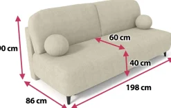 Meble Dla Dzieci|Meble Młodzieżowe></noscript>Meble Grand Beżowa kanapa rozkładana z funkcją spania do salonu SILVIO