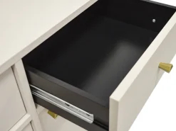 Komody></noscript>Lempert Beżowa komoda z drzwiami i szufladami 125 cm TOKEN beż piaskowy