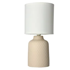 Oświetlenie Pokoju Dziecięcego|Oświetlenie Sypialni>Candellux Lighting Beżowa lampka nocna ceramiczna Iner
