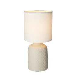 Oświetlenie Pokoju Dziecięcego|Oświetlenie Sypialni>Candellux Lighting Beżowa lampka nocna ceramiczna Iner