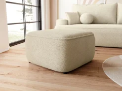 Meble Dla Dzieci|Meble Młodzieżowe>BROMARKT Beżowa nowoczesna pufa boucle do salonu CARMELLO