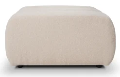 Meble Dla Dzieci|Pufy></noscript>LASKI Beżowa pufa tapicerowana do siedzenia BLISS