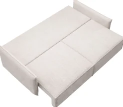 Meble Dla Dzieci|Meble Młodzieżowe>BROMARKT Beżowa rozkładana sofa do salonu z funkcją spania RIMO