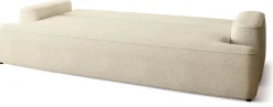 Meble Młodzieżowe|Kanapy I Sofy>BROMARKT Beżowa sofa boucle z funkcją spania do salonu CARMELLO