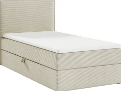 Łóżka Młodzieżowe|Łóżka Ze Stelażem>BROMARKT Beżowe łóżko do pokoju dziecka 80x200 cm kontynentalne z pojemnikiem MALIBU