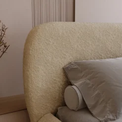 Łóżka Ze Stelażem|Łóżka Na Nóżkach></noscript>UNISTYL MEBLE Beżowe Łóżko do sypialni 160x200 MALI nowoczesne