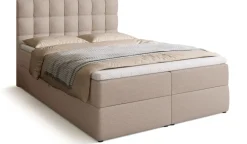 Meble Młodzieżowe|Łóżka Młodzieżowe>BROMARKT Beżowe łóżko kontynentalne 140x200 cm z pojemnikiem DETROIT