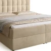 Łóżka Małżeńskie|Łóżka Ze Stelażem>BROMARKT Beżowe łóżko kontynentalne 180x200 cm z pojemnikiem na pościel DETROIT