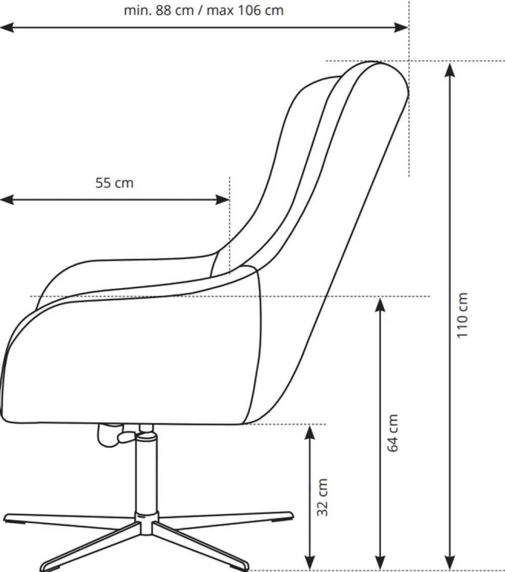 Fotele>LASKI Beżowy fotel obrotowy boucle ELSA