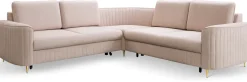 Narożniki>LASKI Beżowy narożnik do salonu w stylu glamour LOURE