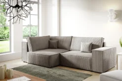 Meble Dla Dzieci|Meble Młodzieżowe>BROMARKT Beżowy narożnik do salonu z funkcją spania PEDRO DUO