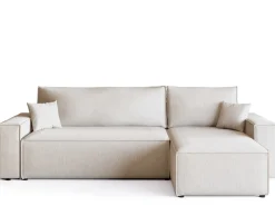 Meble Dla Dzieci|Meble Młodzieżowe></noscript>KENIX Beżowy nowoczesny narożnik do salonu ADI z funkcją spania