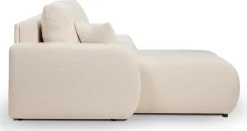 Narożniki></noscript>LASKI Beżowy rozkładany narożnik do salonu z funkcją spania BLISS