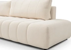 Narożniki></noscript>LASKI Beżowy rozkładany narożnik do salonu z funkcją spania BLISS