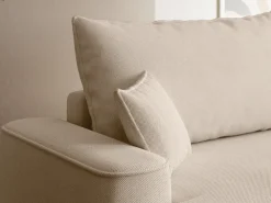 Meble Dla Dzieci|Meble Młodzieżowe></noscript>BROMARKT Beżowy rozkładany narożnik z funkcją spania CARMELLO