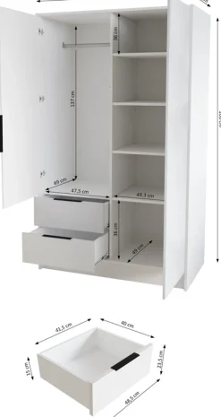 Zestawy Mebli Do Przedpokoju|Szafy Dwudrzwiowe><noscript><img width=