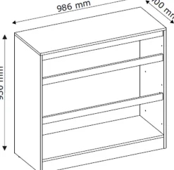 Zestawy Mebli Do Sypialni|Komody>INTER MEBLE Biała komoda 98 cm z szufladami do salonu BALVIO biały