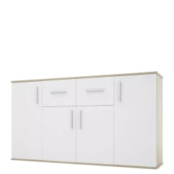 Komody>Meblohand Biała komoda do salonu 150 cm SIMPLE III