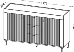 Zestawy Mebli Do Sypialni|Zestawy Mebli Do Salonu></noscript>DOLMAR Biała komoda na nóżkach z drzwiami i szufladami 137 cm MISTY biały