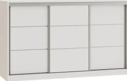 Komody>BROMARKT Biała komoda przesuwna 160 cm z szufladami i drążkami TOP biały