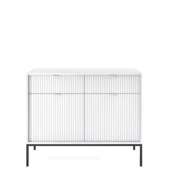 Komody>PIASKI Biała komoda z szufladami 104 cm AVANTI biały