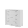 Zestawy Mebli Do Sypialni>lenart. Biała komoda z szufladami do sypialni 100 cm IDEA