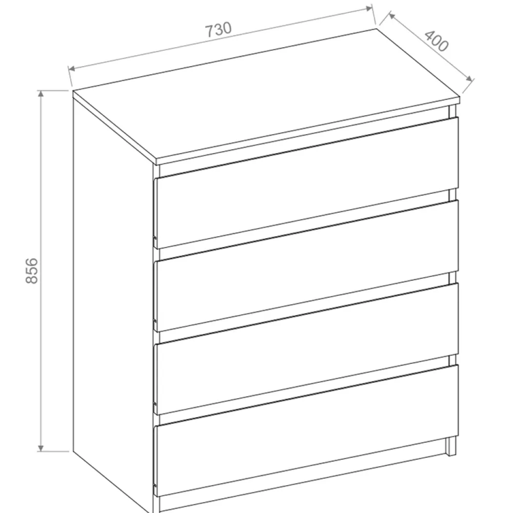 Zestawy Mebli Do Sypialni|Komody>lenart. Biała komoda z szufladami do sypialni IDEA