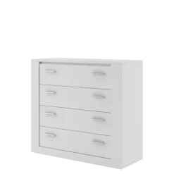 Komody>lenart. Biała komoda z szufladami do sypialni 100 cm IDEA
