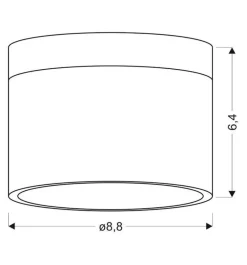 Oświetlenie Przedpokoju|Oświetlenie Salonu></noscript>Candellux Lighting Biała lampa sufitowa oprawa LED 9W