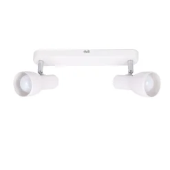 Oświetlenie Pokoju Dziecięcego|Oświetlenie Sypialni></noscript>Candellux Lighting Biała lampa sufitowa Picardo listwa dwupunktowa 2x40W