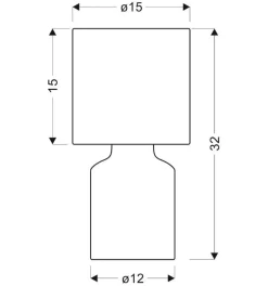 Oświetlenie Pokoju Dziecięcego|Oświetlenie Sypialni>Candellux Lighting Biała lampka nocna ceramiczna Iner