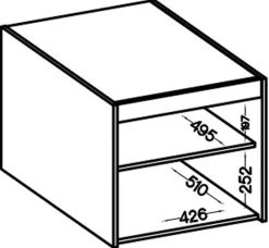 Akcesoria Do Szaf|Akcesoria Do Szaf>Lempert Biała nadstawka na szafę 60 cm KUBA biały
