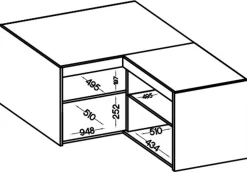 Akcesoria Do Szaf|Akcesoria Do Szaf></noscript>Lempert Biała nadstawka na szafę narożną 98x98 cm KUBA biały