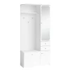 Garderoby>MARIDEX Biała nowoczesna garderoba z lustrem do przedpokoju CARTES