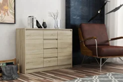 Komody>Meblohand Biała nowoczesna komoda z szufladami 112,5 cm ARTEGO biały