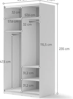 Zestawy Mebli Do Przedpokoju|Szafy Dwudrzwiowe><noscript><img width=