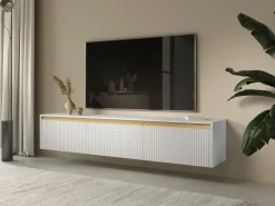 Szafki Rtv></noscript>PIASKI Biała nowoczesna szafka RTV pod telewizor 180 cm RAVO biały