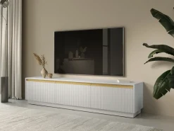 Szafki Rtv></noscript>PIASKI Biała nowoczesna szafka RTV pod telewizor 180 cm RAVO biały